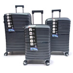Set Valijas Flb Pp Gris Oscuro 20 24 28 175 4Ruedas